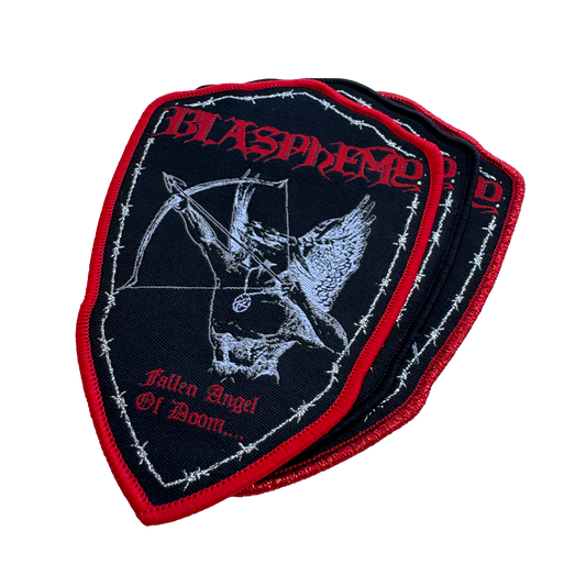 Temporal Dimensions Patches Blasphemy Fallen Angel of Doom Metal Woven Patches