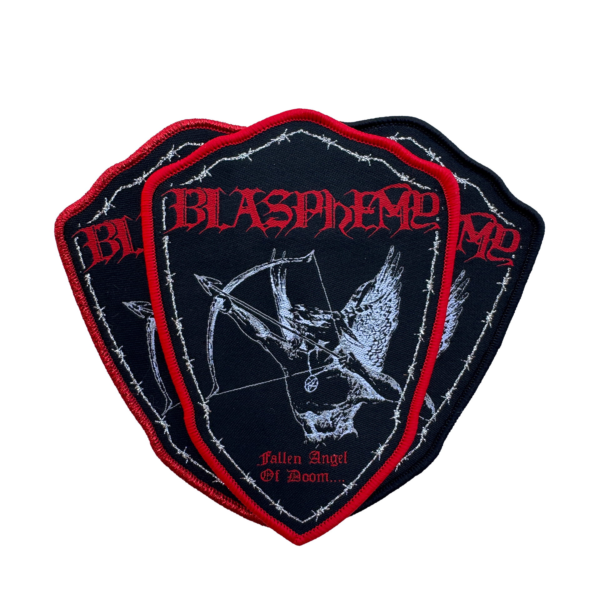 Temporal Dimensions Patches Blasphemy Fallen Angel of Doom Woven Patches