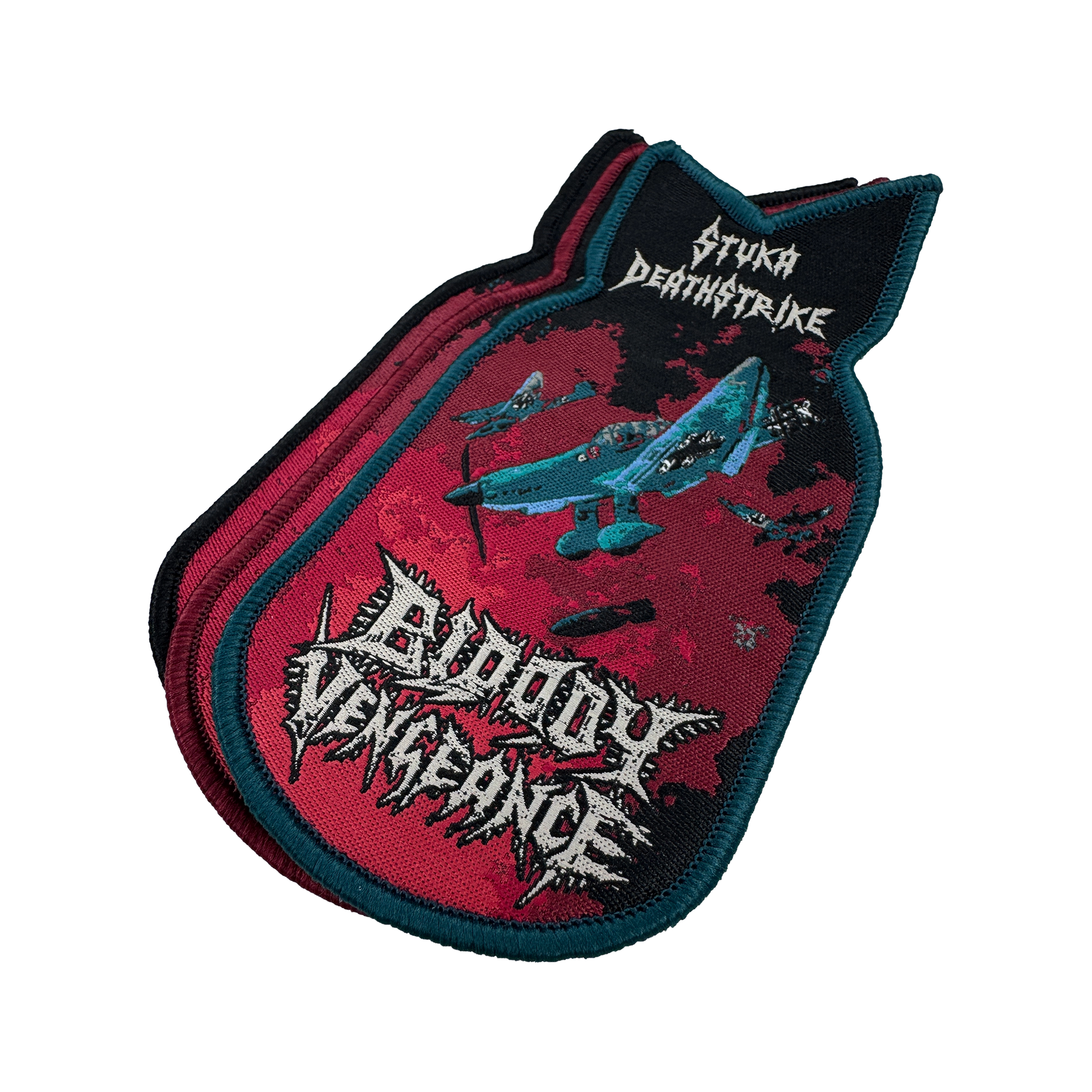 Temporal Dimensions Patches Bloody Vengeance Stuka Deathstrike Metal Woven Patches