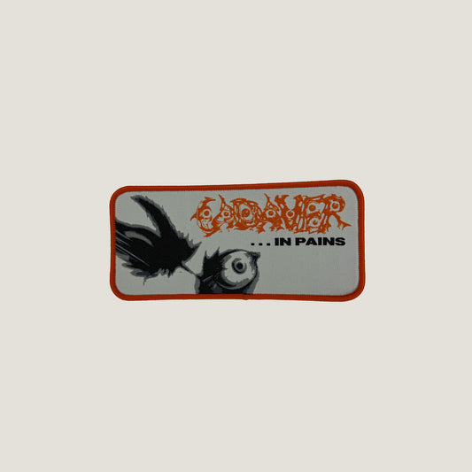 Temporal Dimensions Patches Cadaver in Pains Orange Border Woven Patch