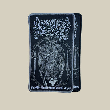 Temporal Dimensions Patches Cadaveric Messiah Into the Putrid Fumes of the Abyss Woven Patches
