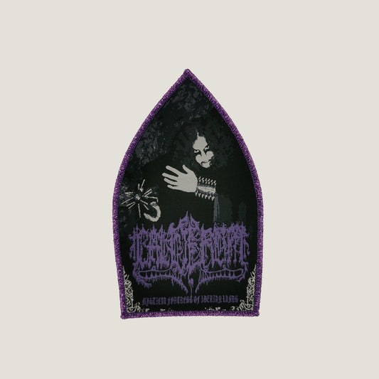 Temporal Dimensions Patches Calderum Mystical Fortress of Iberian Lands Purple Glitter Border Woven Patch
