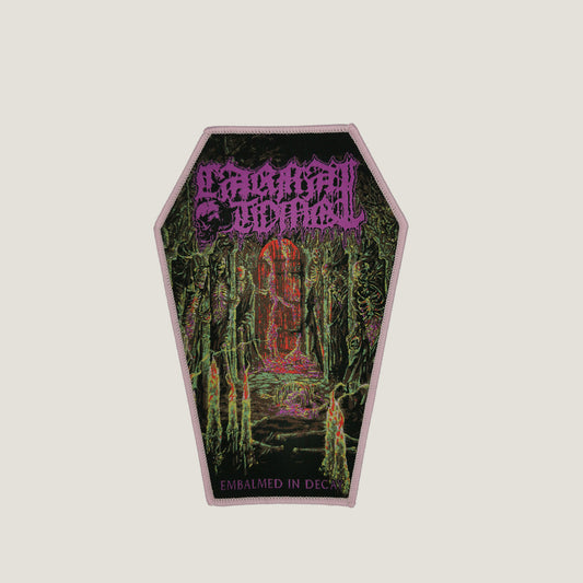 Temporal Dimensions Patches Carnal Tomb Embalmed in Decay Pink Border Woven Patch