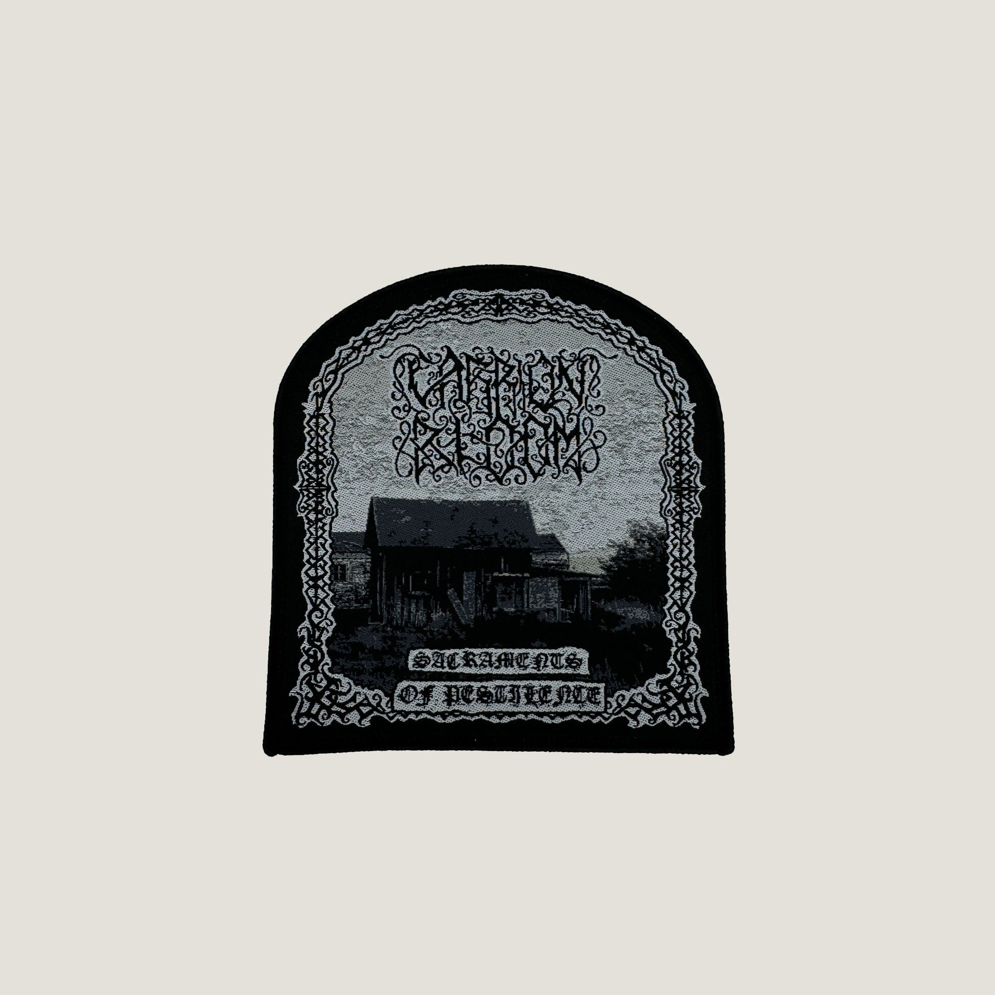 Temporal Dimensions Patches Carrion Bloom Black Border Woven Patch
