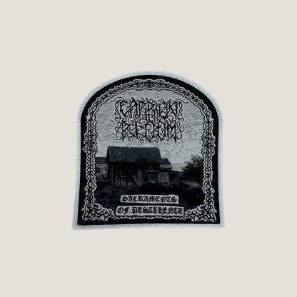 Temporal Dimensions Patches Carrion Bloom White Border Woven Patch