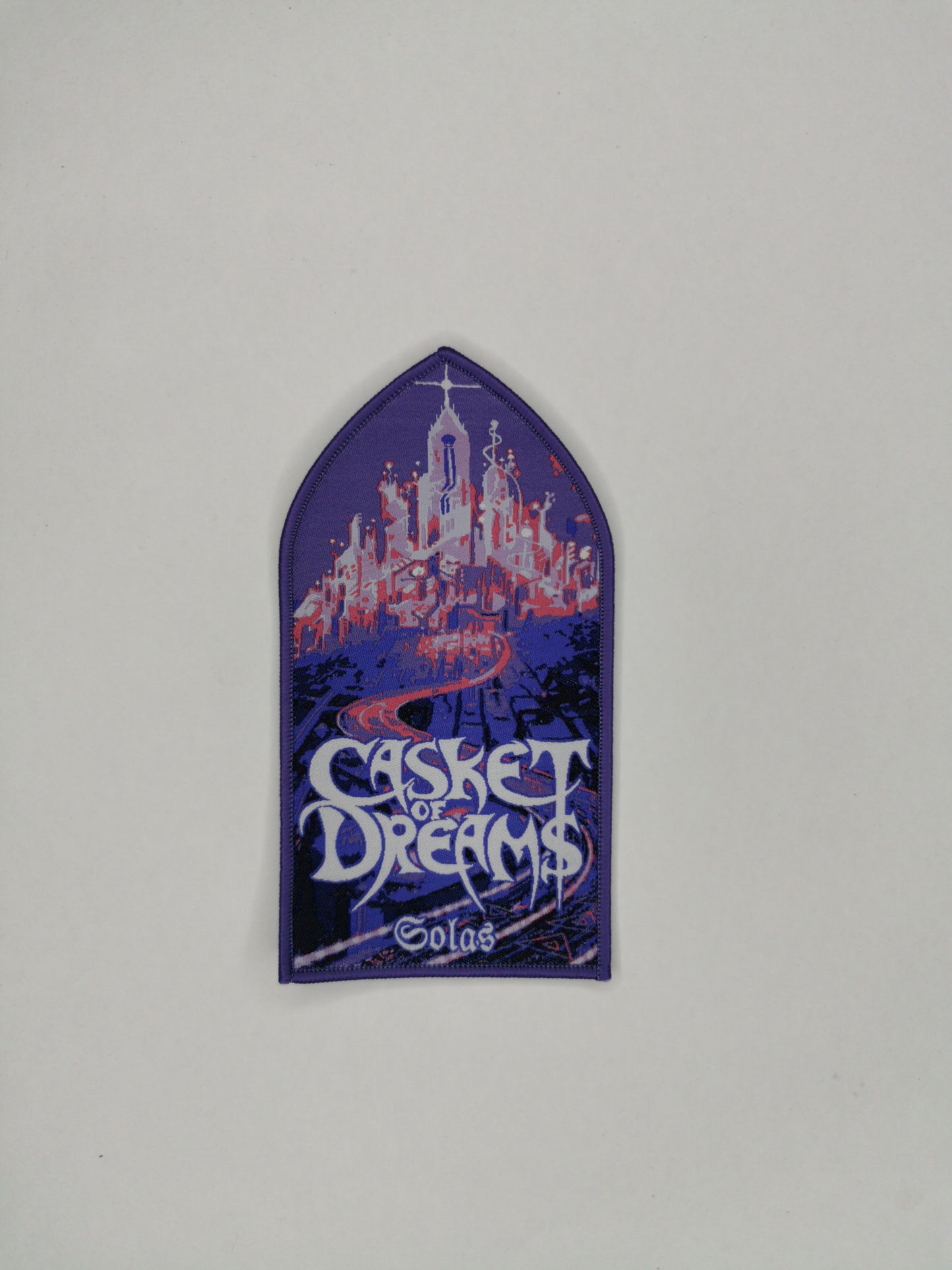 Temporal Dimensions Patches Casket of Dreams Solas Purple Border Woven Patch