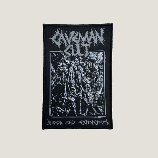Temporal Dimensions Patches Caveman Cult Blood and Extinction Black Border Woven Patch