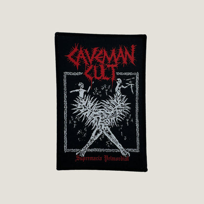 Temporal Dimensions Patches Cavemant Cult Supremacia Primordial Black Border Woven Patch