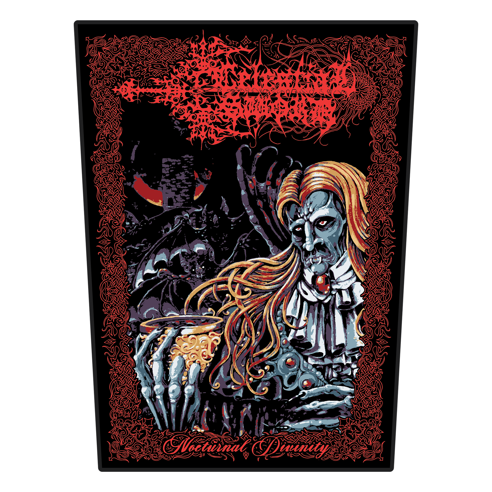 Temporal Dimensions Patches Celestial Sword Nocturnal Divinity Black Border Woven Backpatch