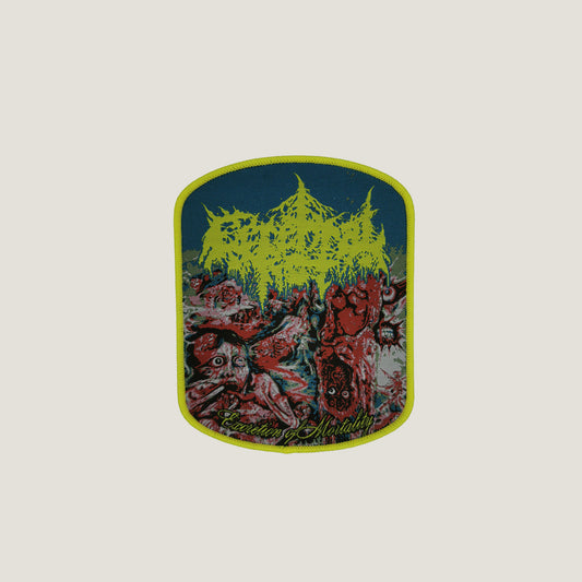 Temporal Dimensions Patches Cerebral Rot Excretion of Mortality Yellow Border Woven Patch