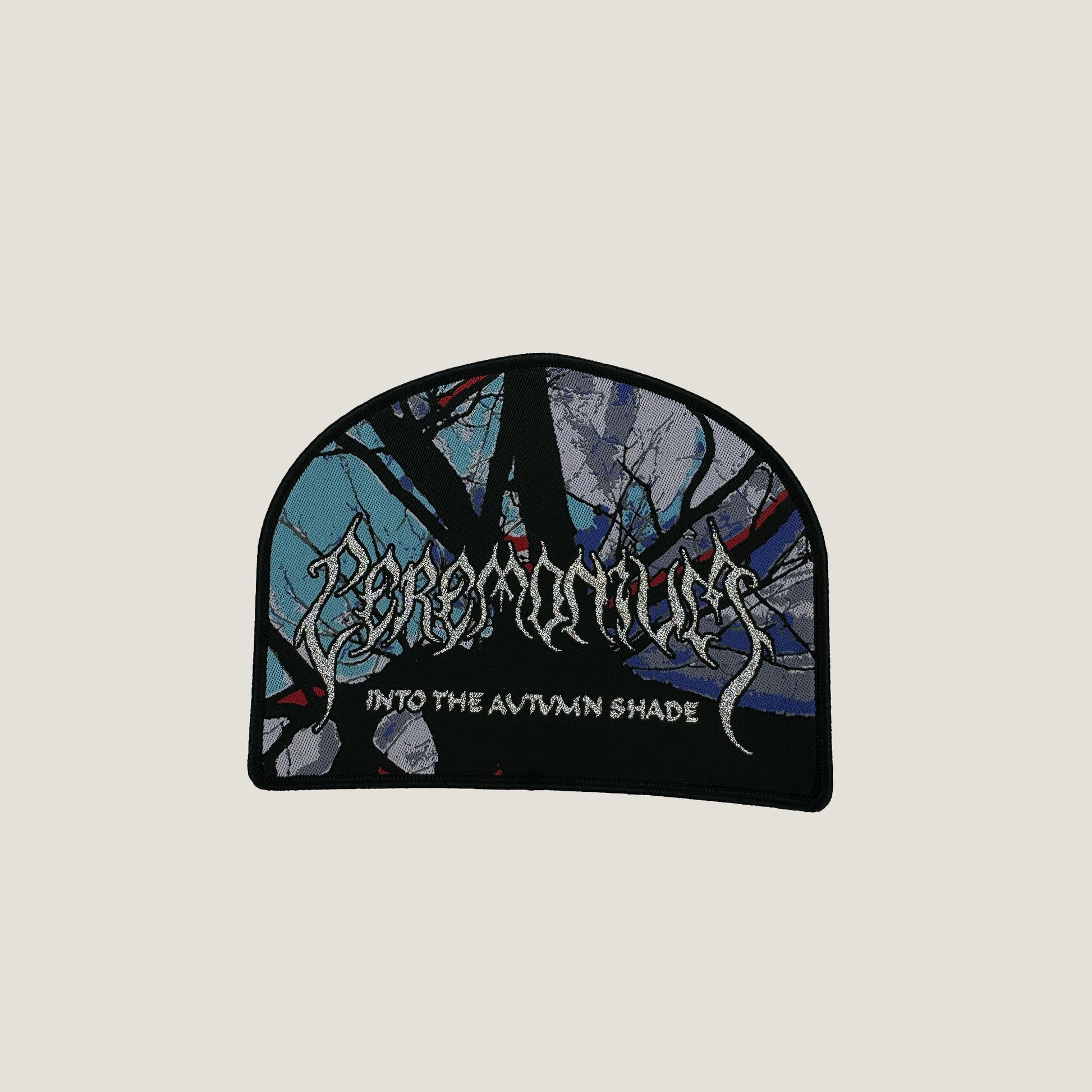 Temporal Dimensions Patches Ceremonium Into The Autumn Shade Black Border Woven Patch