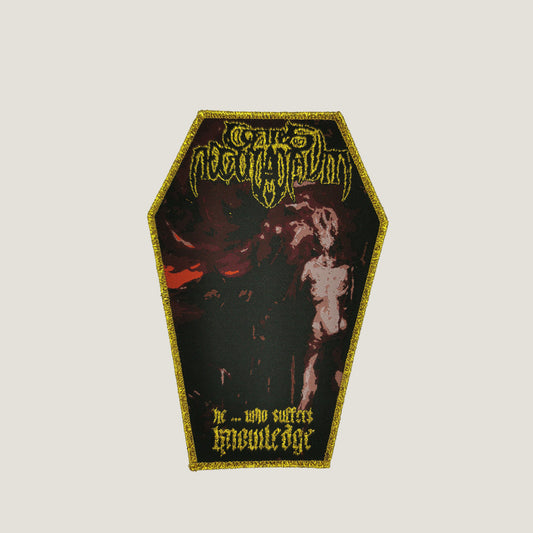 Temporal Dimensions Patches Corpus Necromanthum He Who Suffers Knowledge Golden Glitter Border Woven Patch