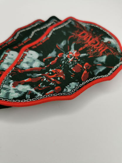 Temporal Dimensions Patches Daeva Through Sheer Will and Black Magic Metal Woven Patches