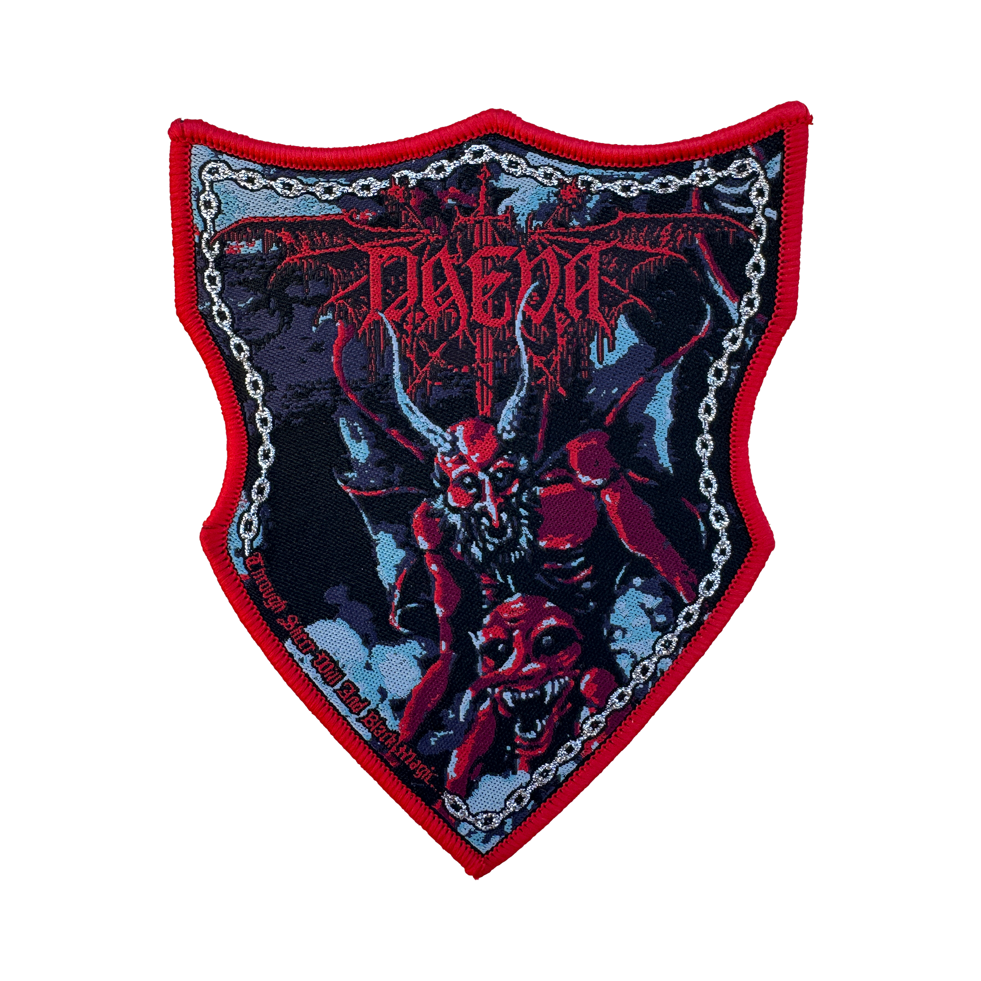 Temporal Dimensions Patches Daeva Through Sheer Will and Black Magic Red Border Woven Patch