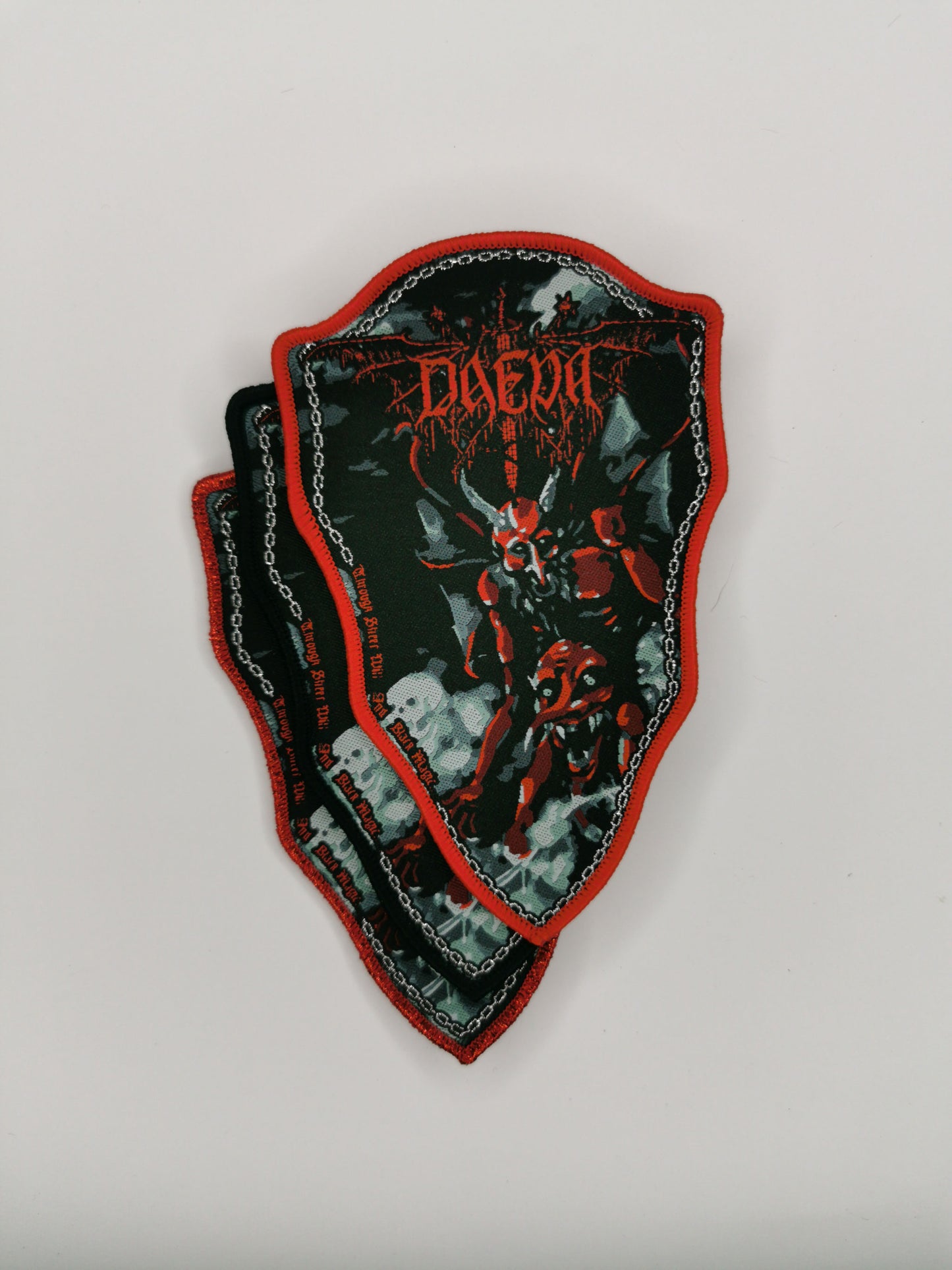 Temporal Dimensions Patches Daeva Through Sheer Will and Black Magic Woven Patches