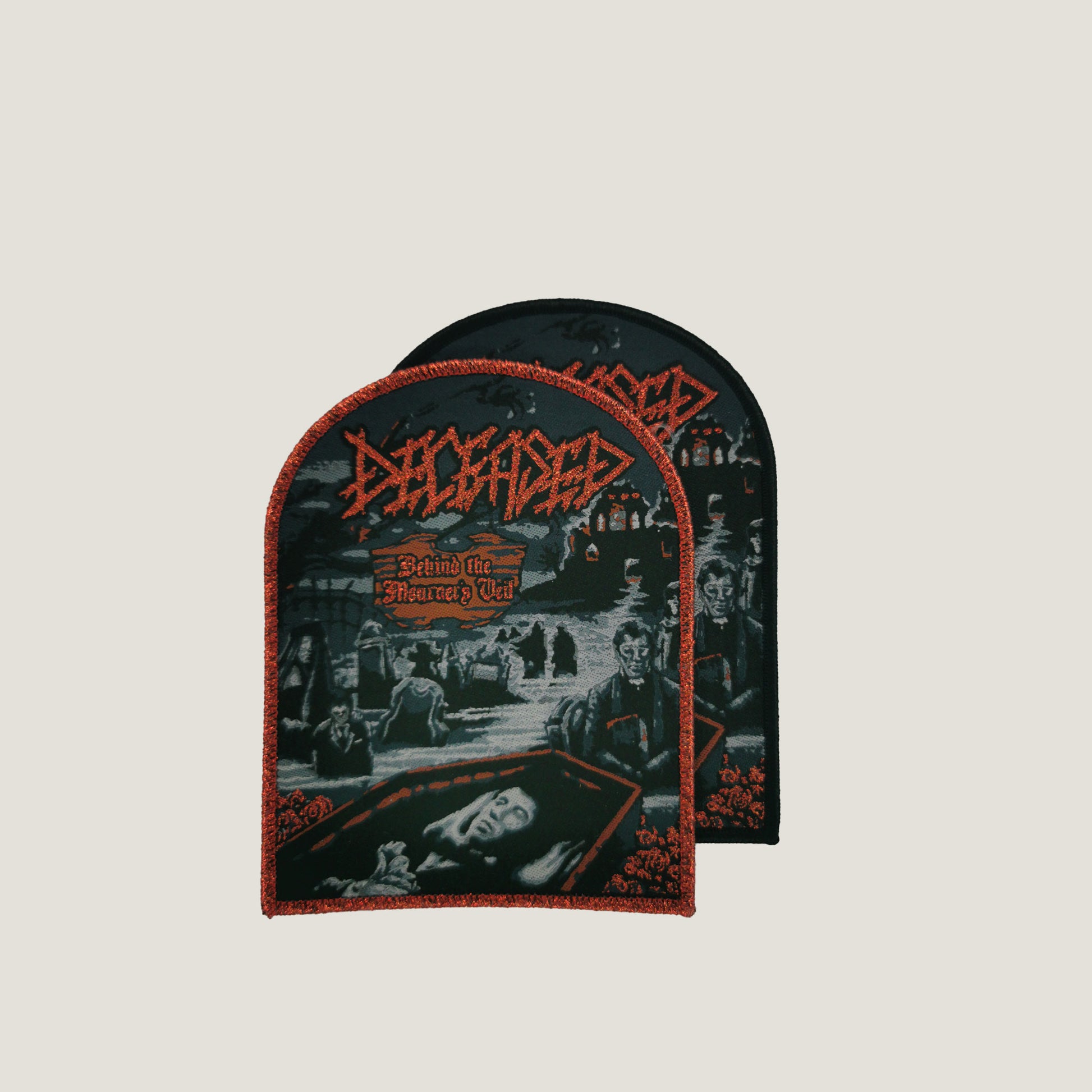 Temporal Dimensions Patches Deceased Behind the Mourners Veil Woven Patches