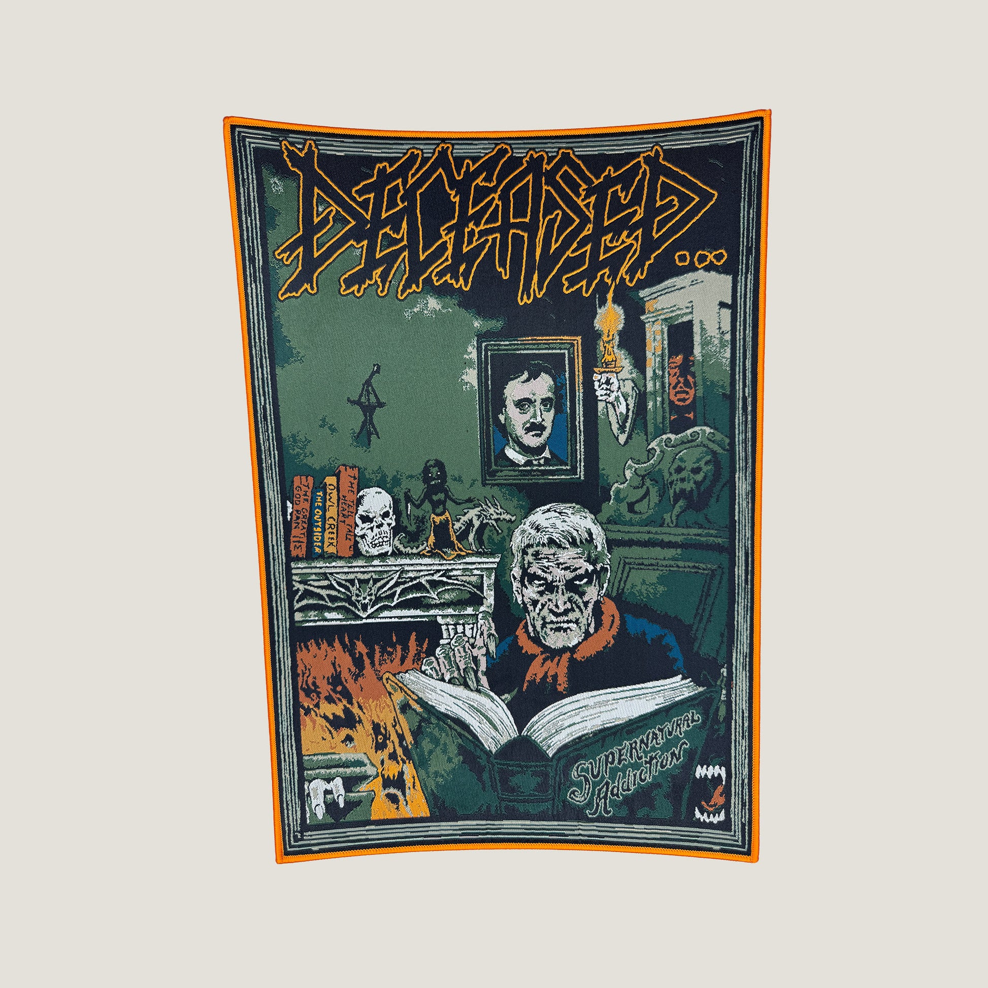 Temporal Dimensions Patches Deceased Supernatural Addiction Light Orange Border Woven Backpatch