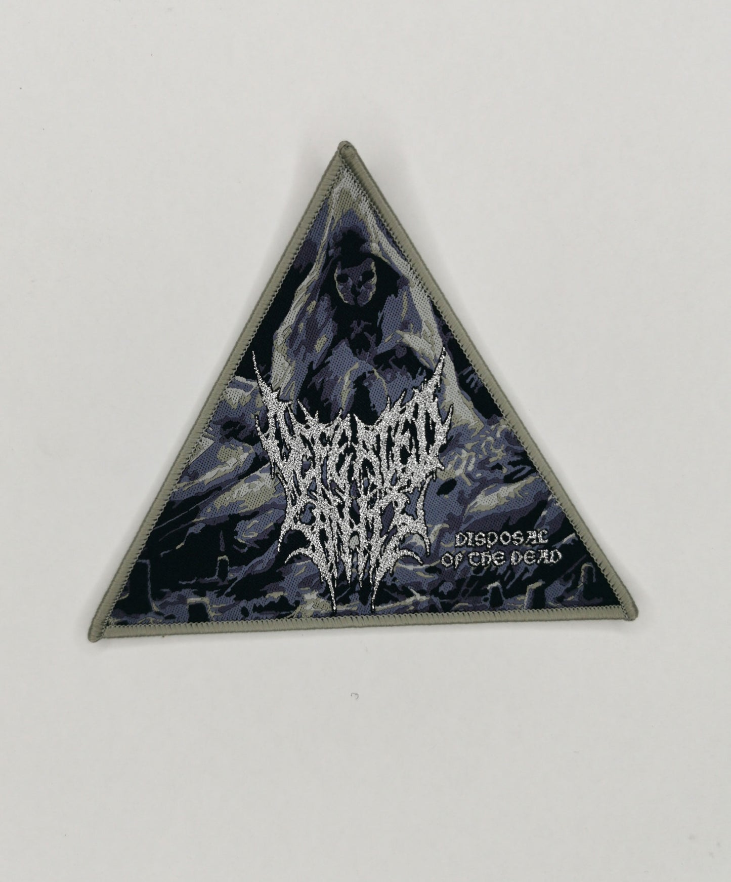 Temporal Dimensions Patches Defeated Sanity Disposal of the Dead Gray Border Woven Patch