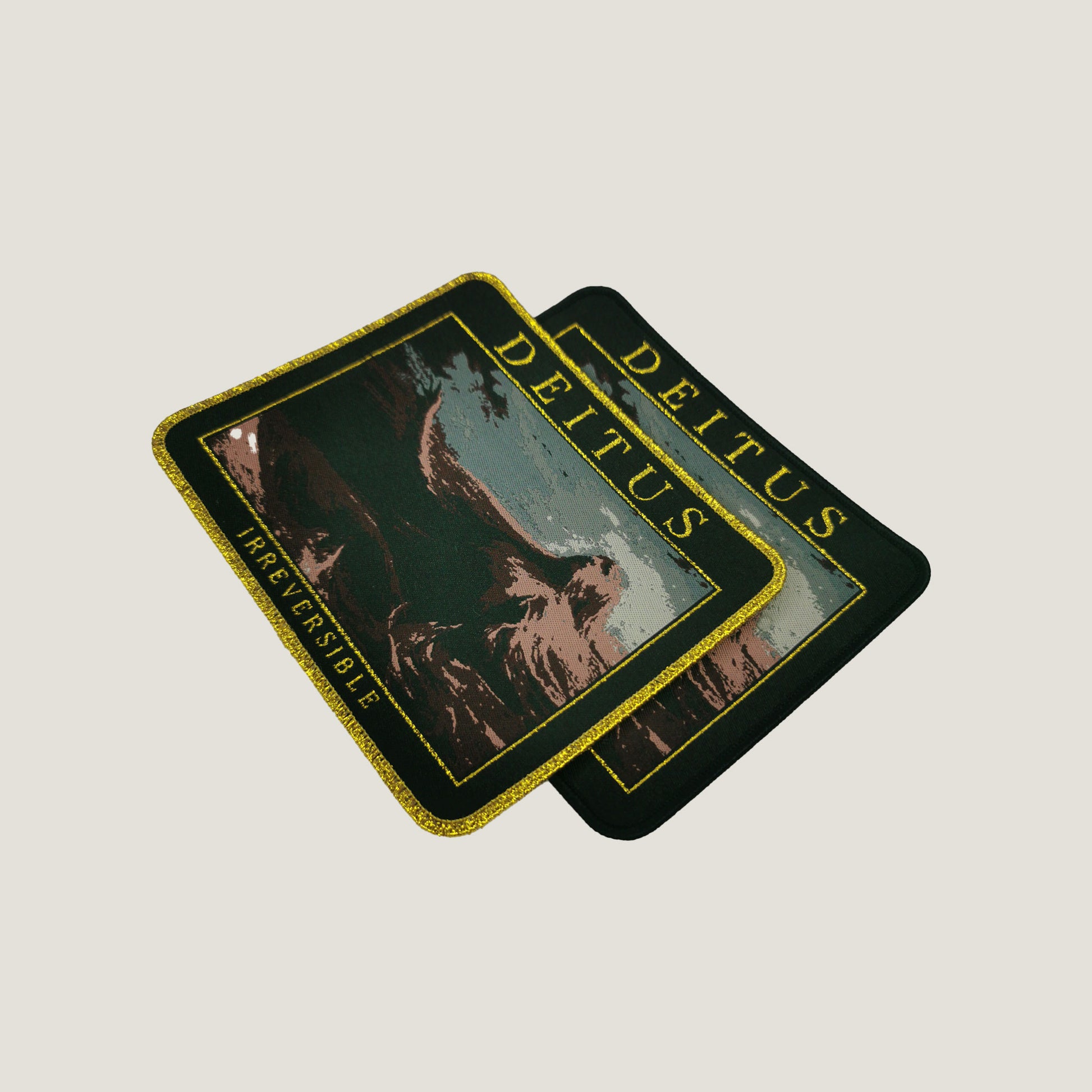 Temporal Dimensions Patches Deitus Irreversible Metal Woven Patches