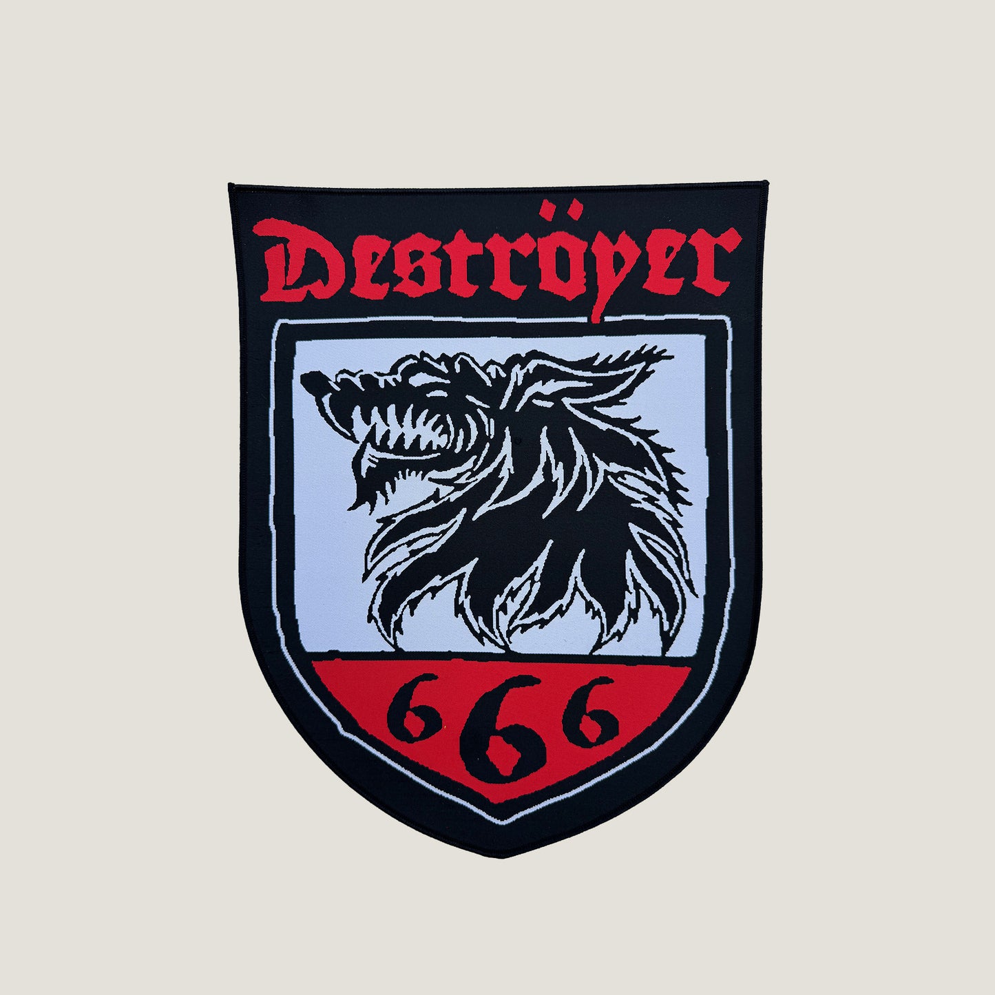 Temporal Dimensions Patches Destroyer 666 Guillotine Black Border Woven Backpatch