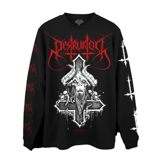 Temporal Dimensions Patches Destruktor Nailed Black Longsleeve Front