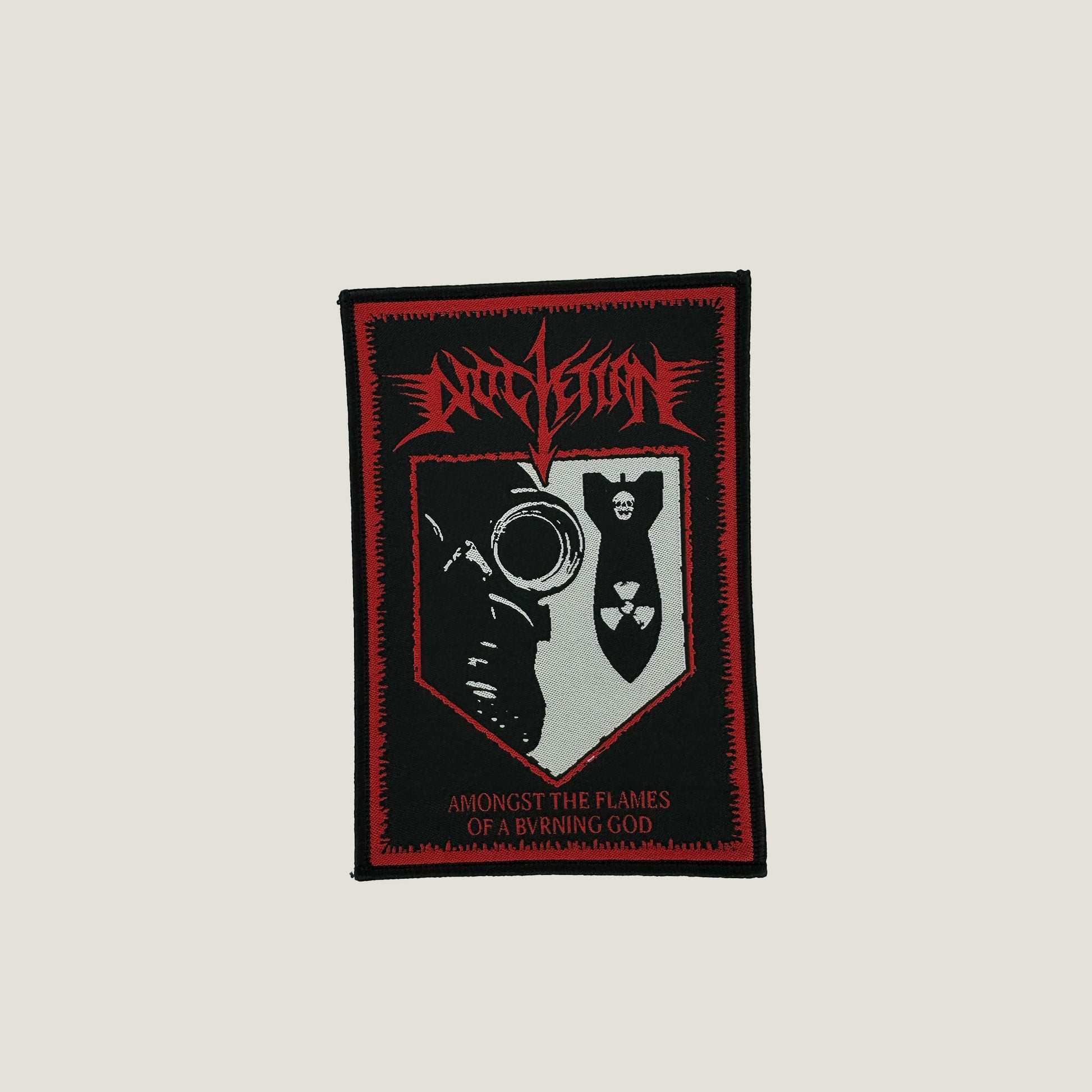 Temporal Dimensions Patches Diocletian Amongst the Flames of a Bvrning God Black Border Woven Patch