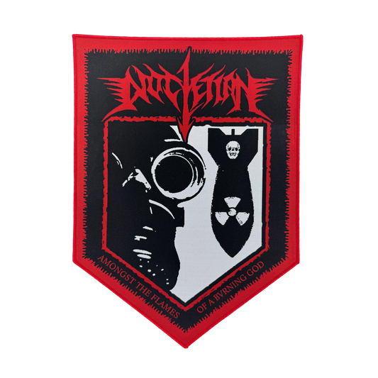 Temporal Dimensions Patches Diocletian Amongst the Flames of a Bvrning God Red Border Woven Backpatch