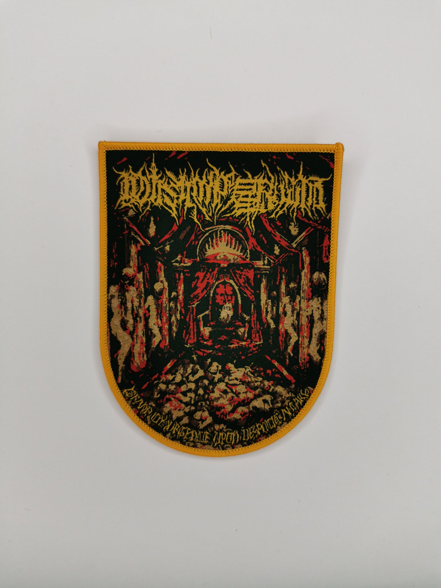 Temporal Dimensions Patches Disimperium Grand Insurgence upon Despotic Altars Yellow Border Woven Patch