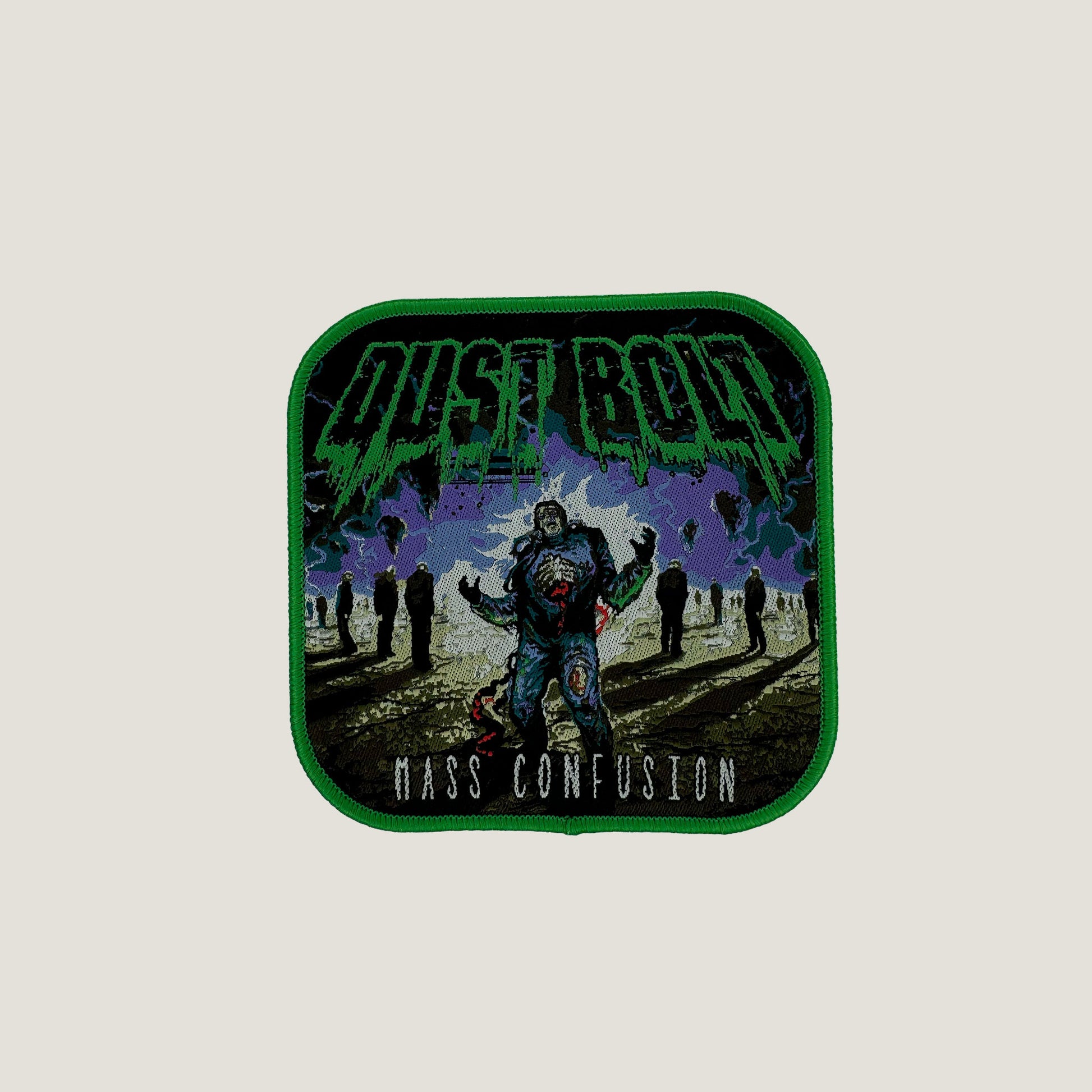 Temporal Dimensions Patches Dust Bolt Mass Confusion Green Border Woven Patch