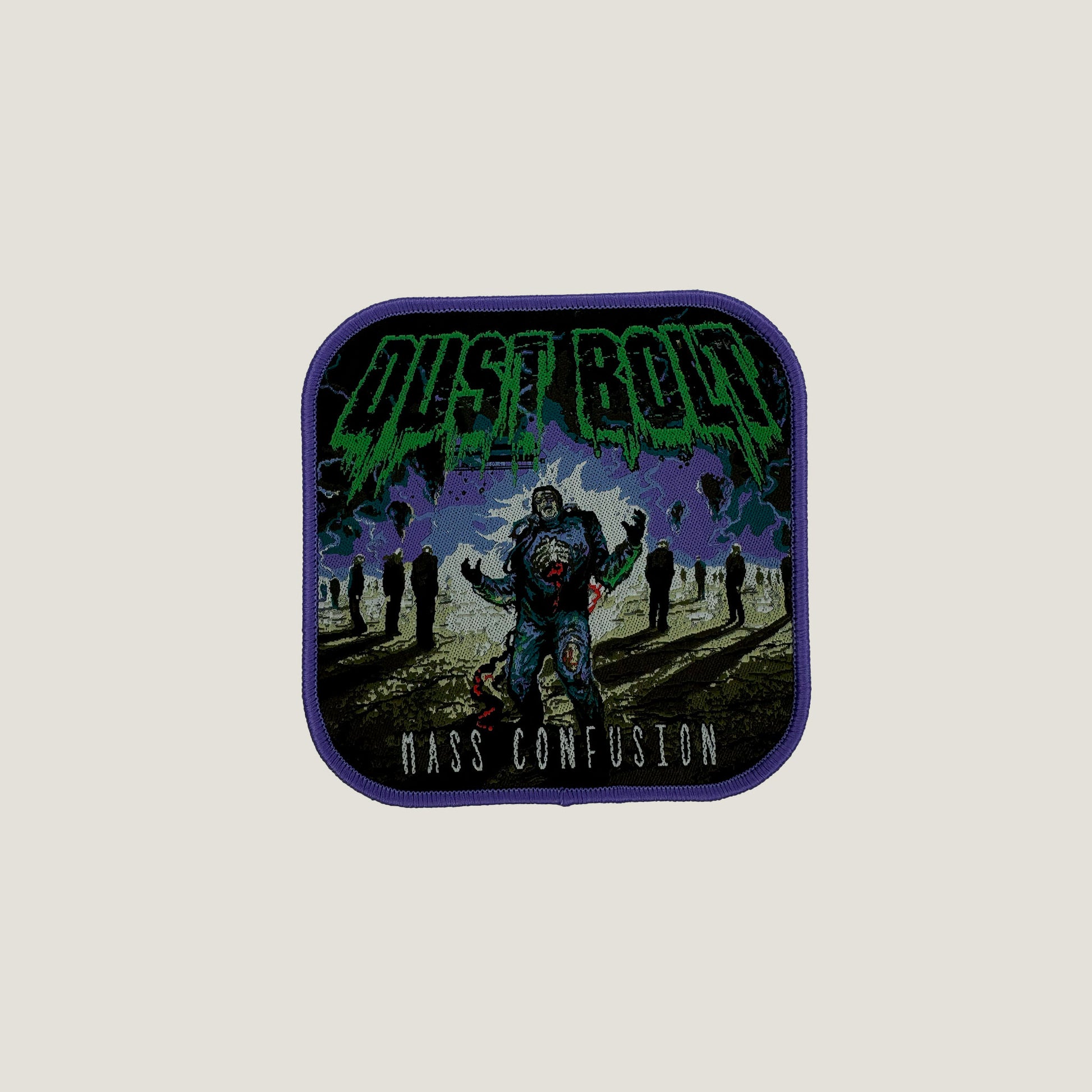 Temporal Dimensions Patches Dust Bolt Mass Confusion Purple Border Woven Patch