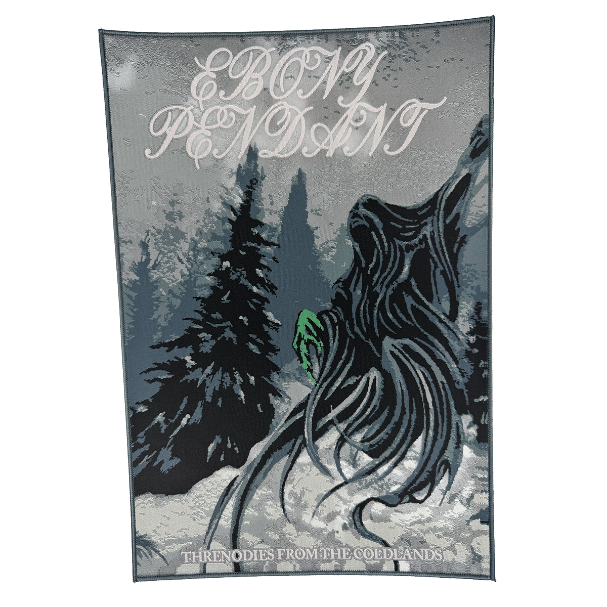 Temporal Dimensions Patches Ebony Pendant Threnodies from the Coldlands Gray Border Woven Backpatch