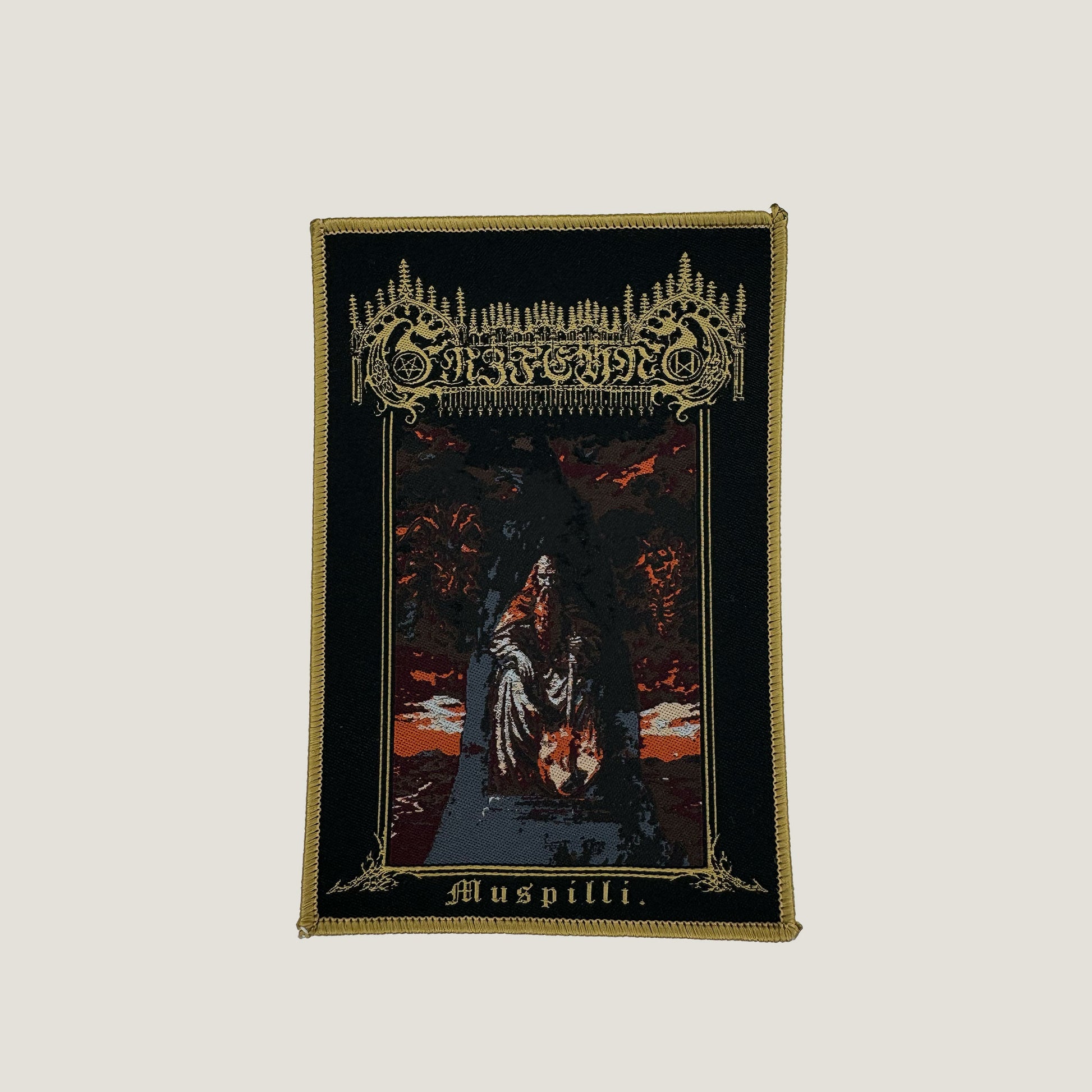 Temporal Dimensions Patches Erzfeynd Muspilli Golden Border Woven Patch