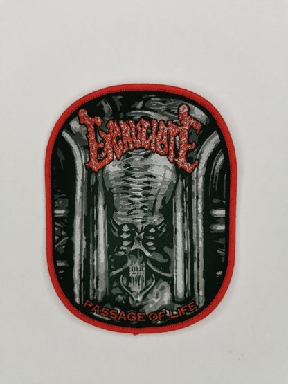 Temporal Dimensions Patches Excruciate Passage of Life Red Border Woven Patch
