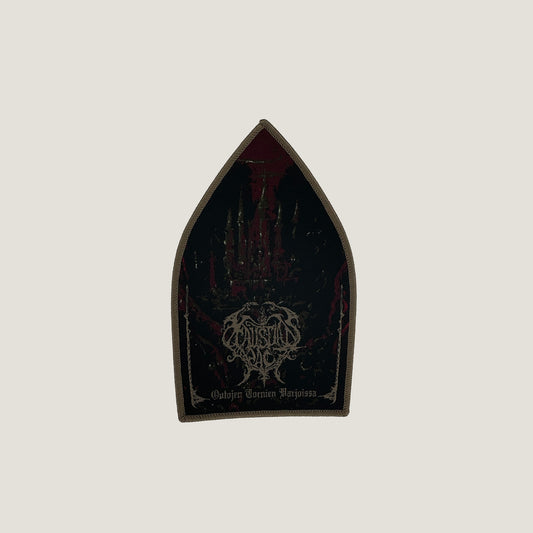 Temporal Dimensions Patches Faustian Pact Outojen tornien varjoissa Beige Border Woven Patch