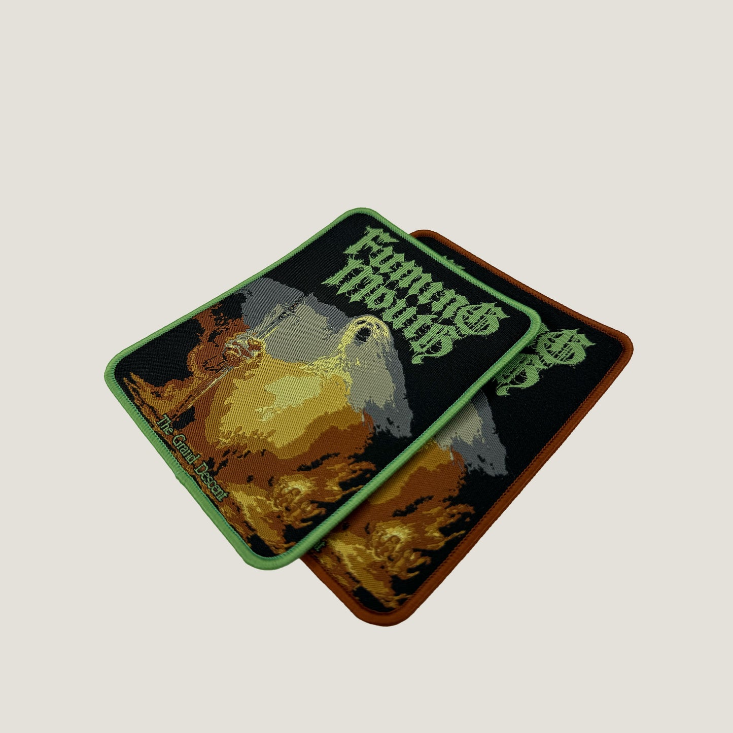 Temporal Dimensions Patches Fuming Mouth The Grand Descent Metal Woven Patches