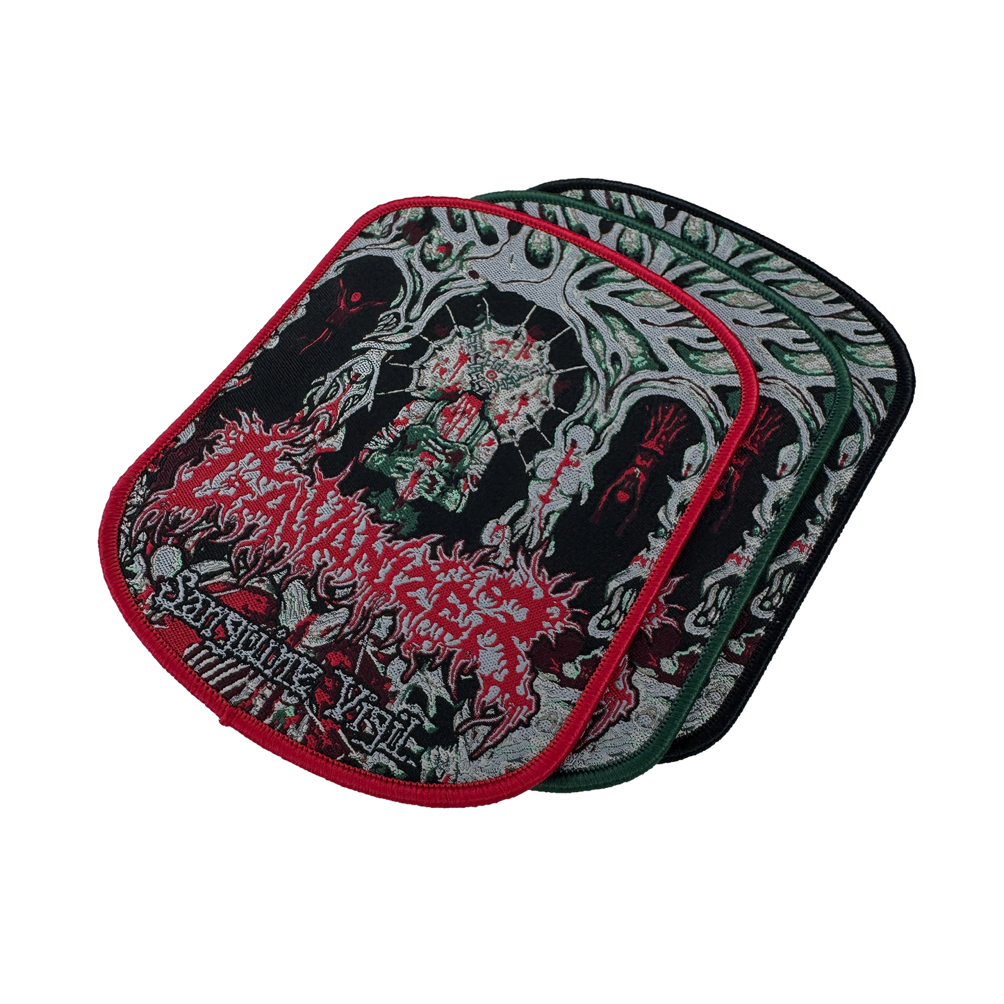 Temporal Dimensions Patches Galvanizer Sanguine Vigil Metal Woven Patches