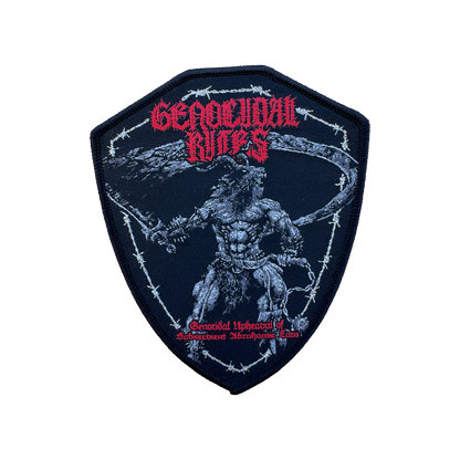Temporal Dimensions Patches Genocidal Rites Genocidal Upheaval of Subservient Abrahamic Law Black Border Woven Patch