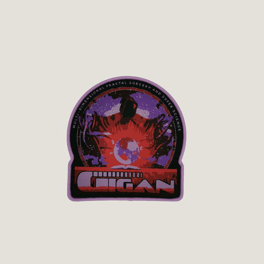 Temporal Dimensions Patches Gigan Multi Dimensional Fractal Sorcery and Super Science Light Purple Border Woven Patch