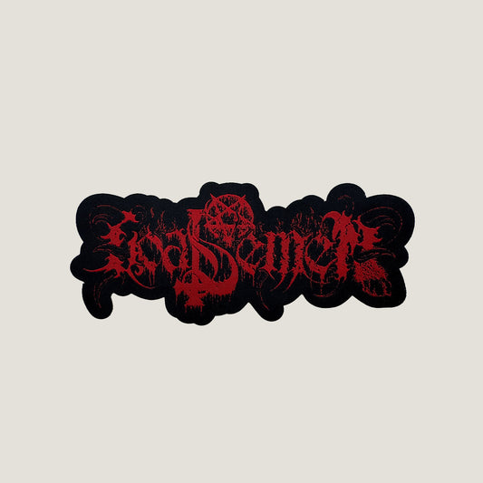 Temporal Dimensions Patches Goat Semen Band Logo Laser Cut Woven Patch