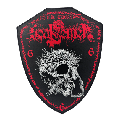 Temporal Dimensions Patches Goat Semen Fuck Christ Black Border Woven Backpatch