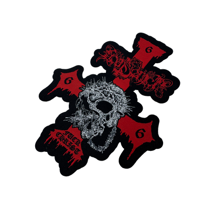 Temporal Dimensions Patches Goat Semen Fuck Christ Laser Cut Metal 