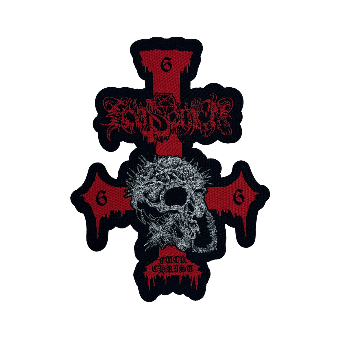 Temporal Dimensions Patches Goat Semen Fuck Christ Laser Cut Woven Patch