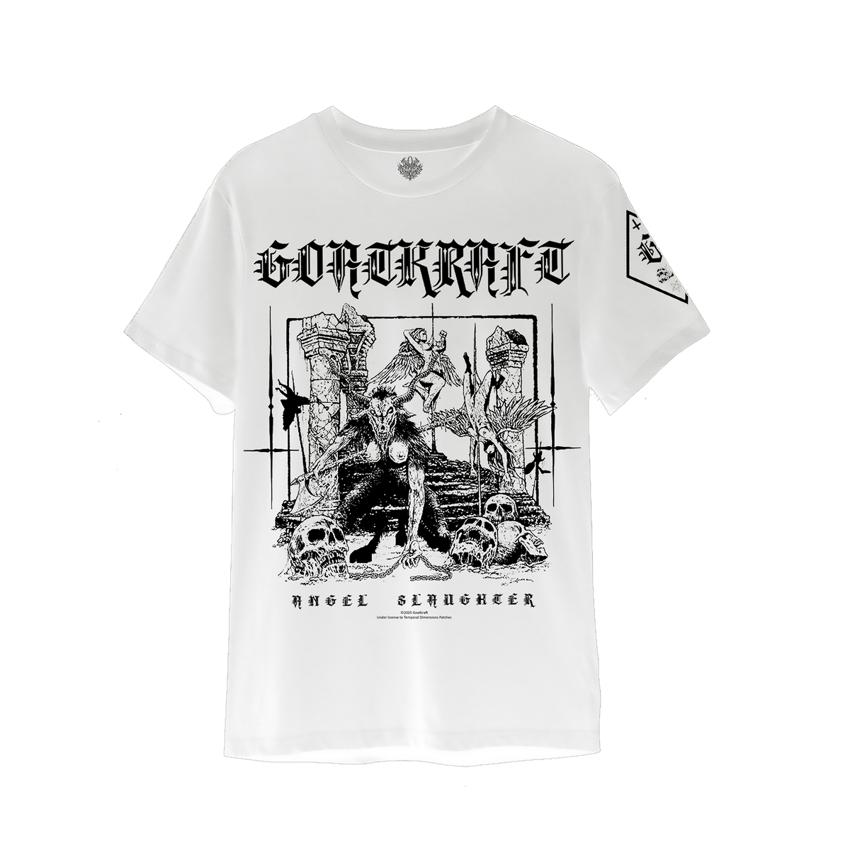Temporal Dimensions Patches Goatkraft Angel Slaughter Shortsleeve White Front