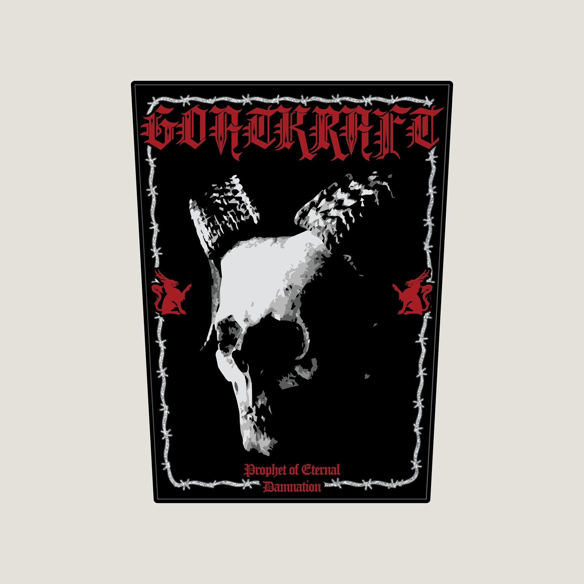 Temporal Dimensions Patches Goatkraft Prophet of Eternal Damnation Black Border Woven Backpatch