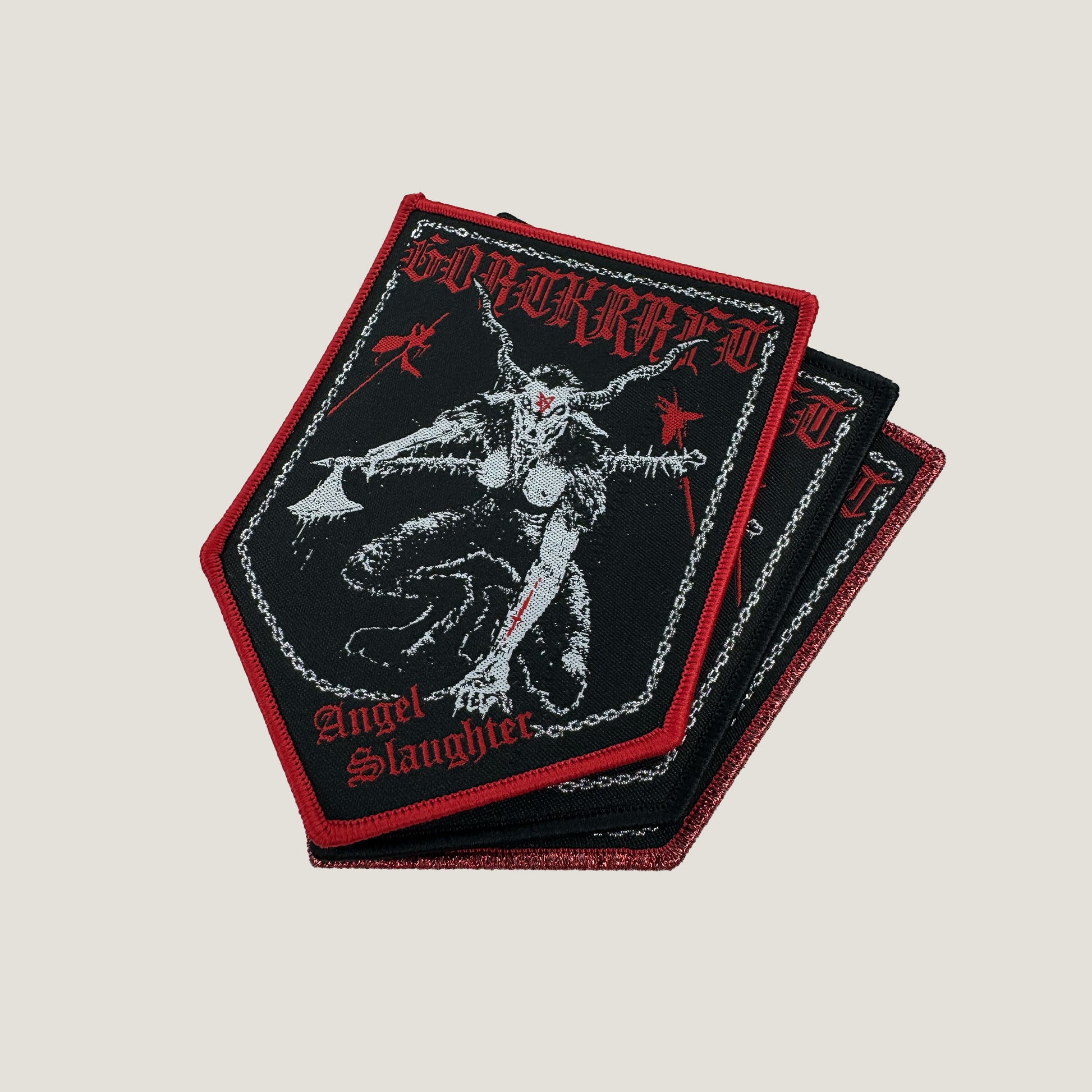Temporal Dimensions Patches Goatkrat Angel Slaughter Metal Woven Patches