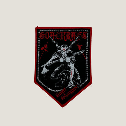 Temporal Dimensions Patches Goatkrat Angel Slaughter Red Border Woven Patch