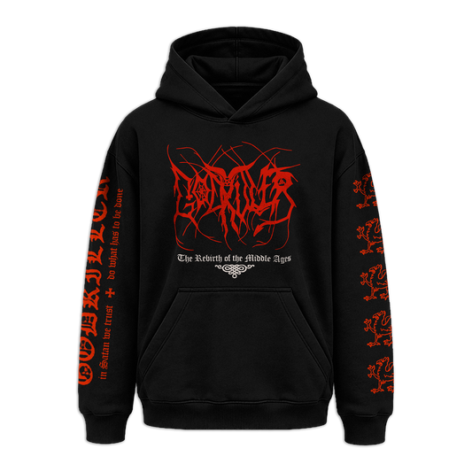 Temporal Dimensions Patches Godkiller The Rebirth of the Middle Ages Pullover Hoodie Front
