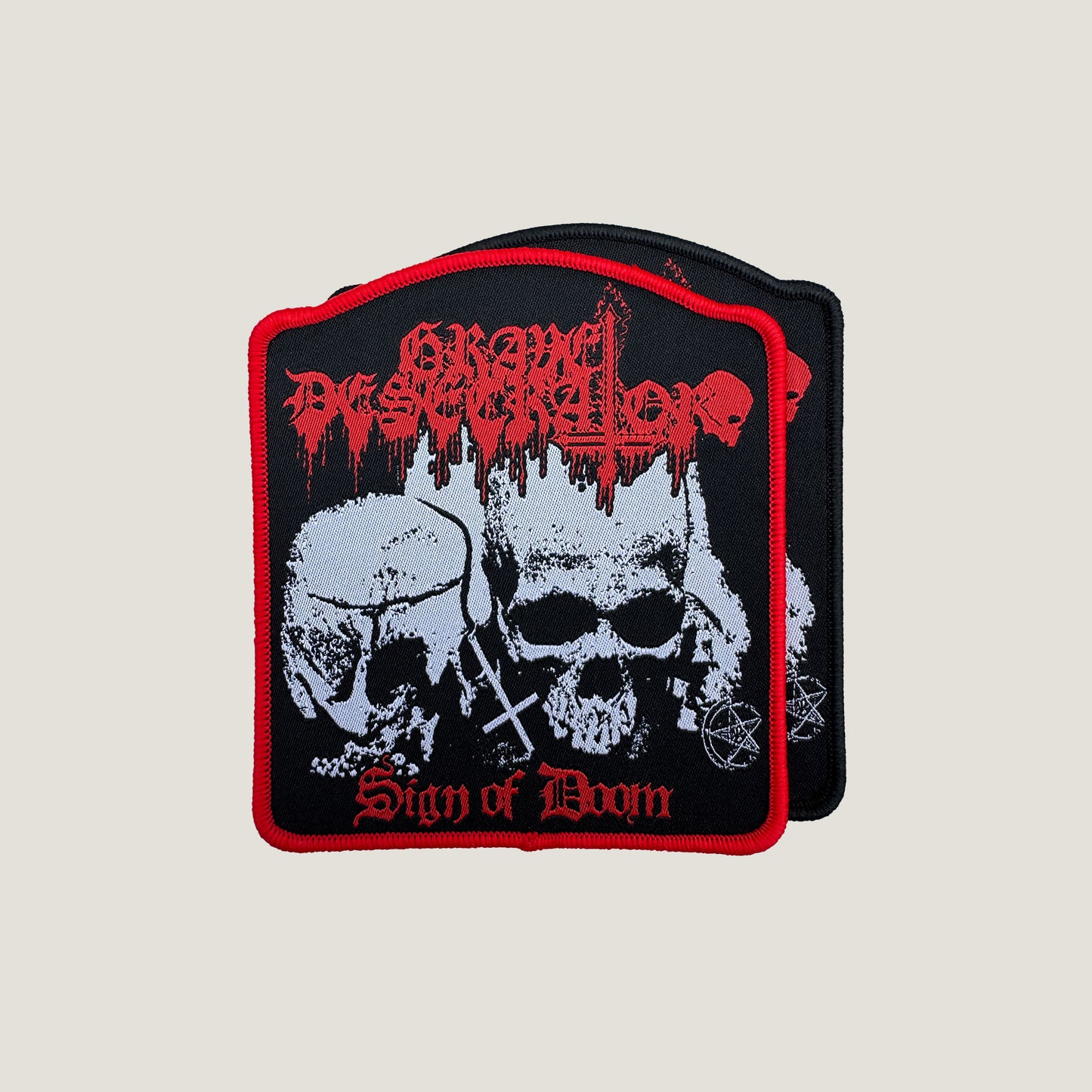 Temporal Dimensions Patches Grave Desecrator Sign of Doom Woven Patches