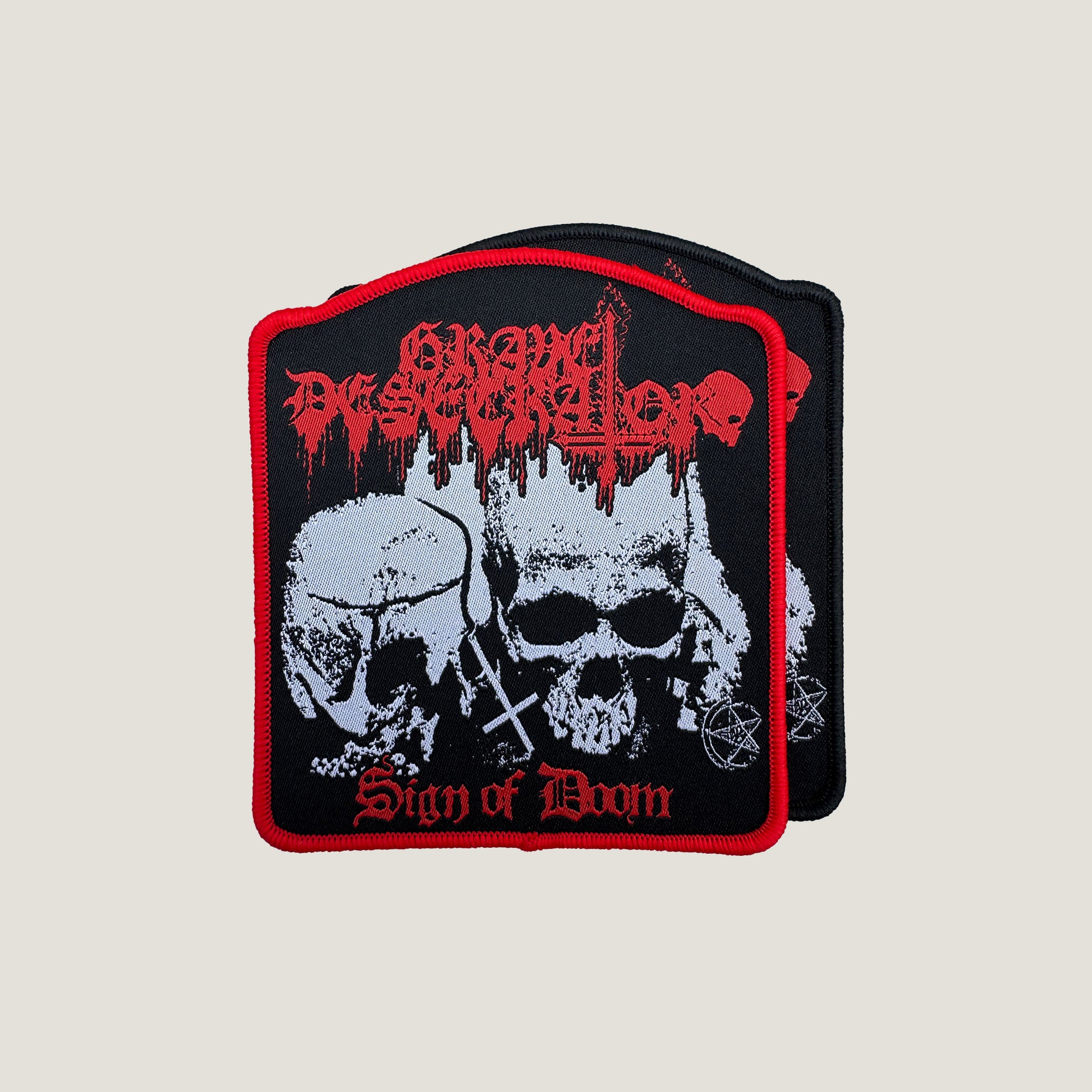 Temporal Dimensions Patches Grave Desecrator Sign of Doom Woven Patches