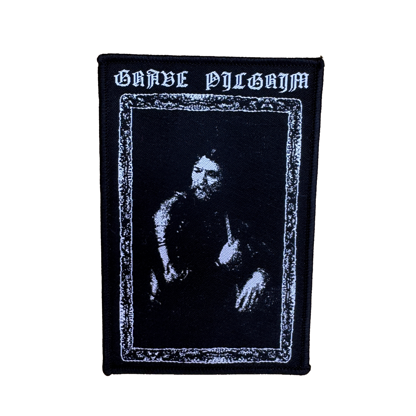 Temporal Dimensions Patches Grave Pilgrim Grave Pilgrim Black Border Woven Patch
